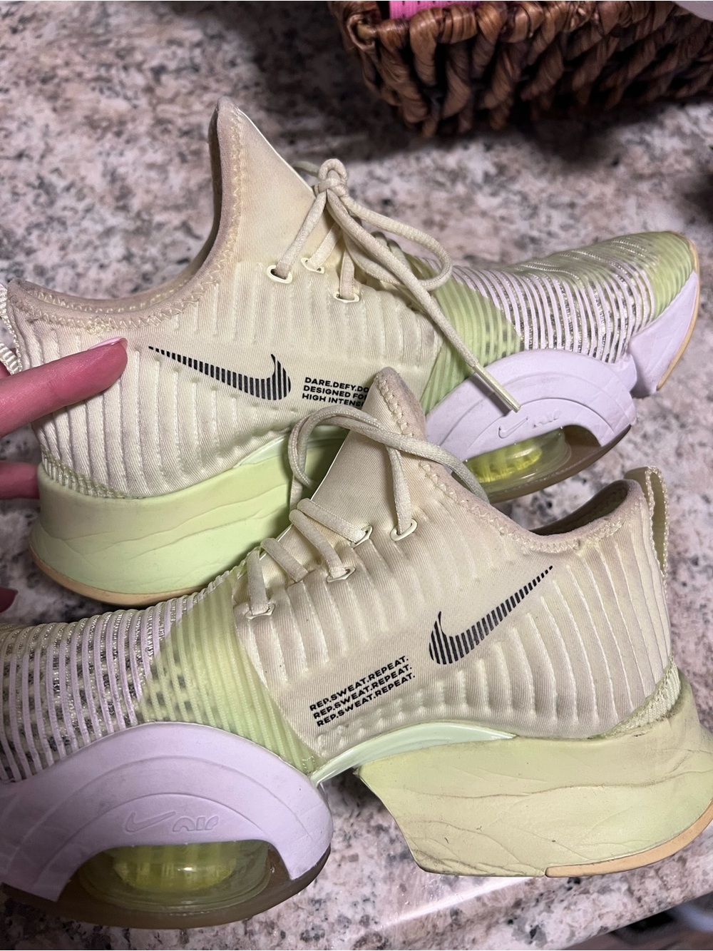 Nike Air Zoom SuperRep women’s size 7 in barely volt lime green HIIT training